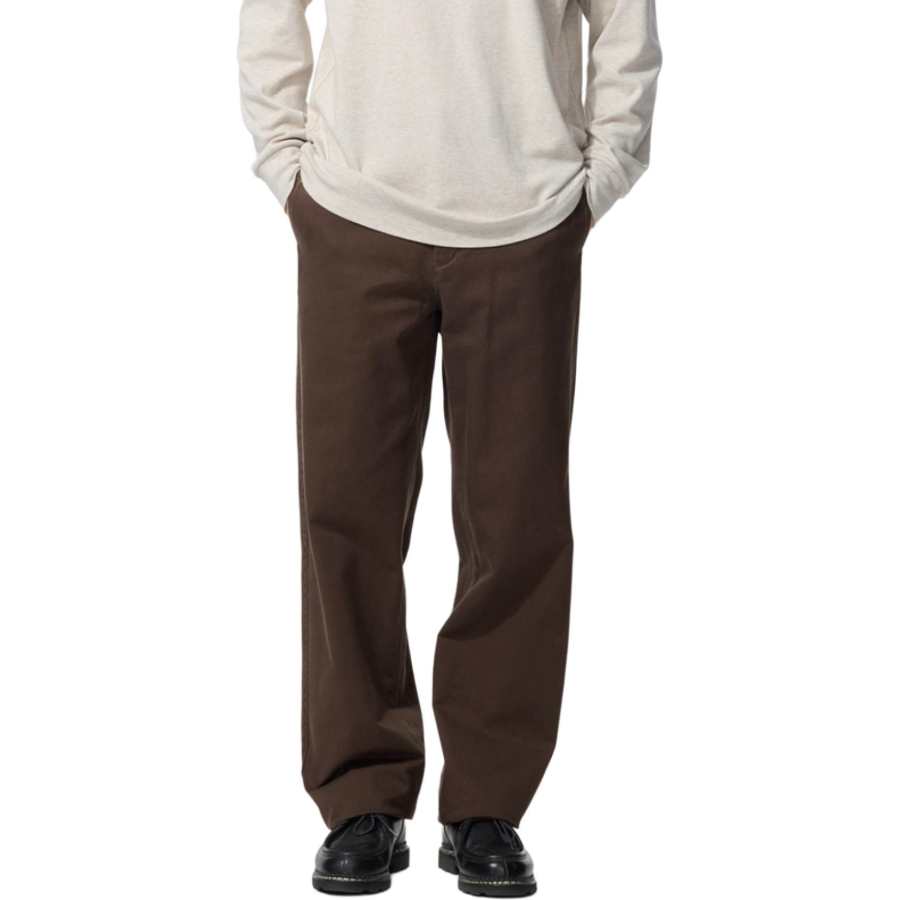 UNIQLO Casual Pants Unisex Dark Umber Moderate Straight Fit Pants