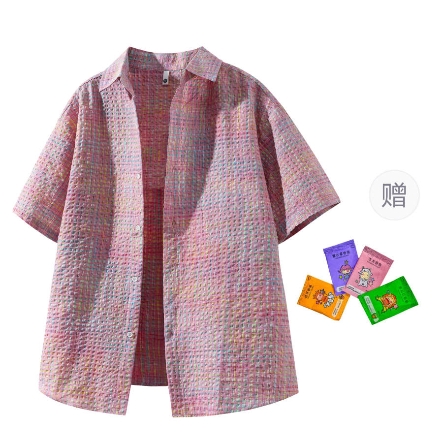 X1617 X1617 Shirts Unisex Lapel Thin Shirt