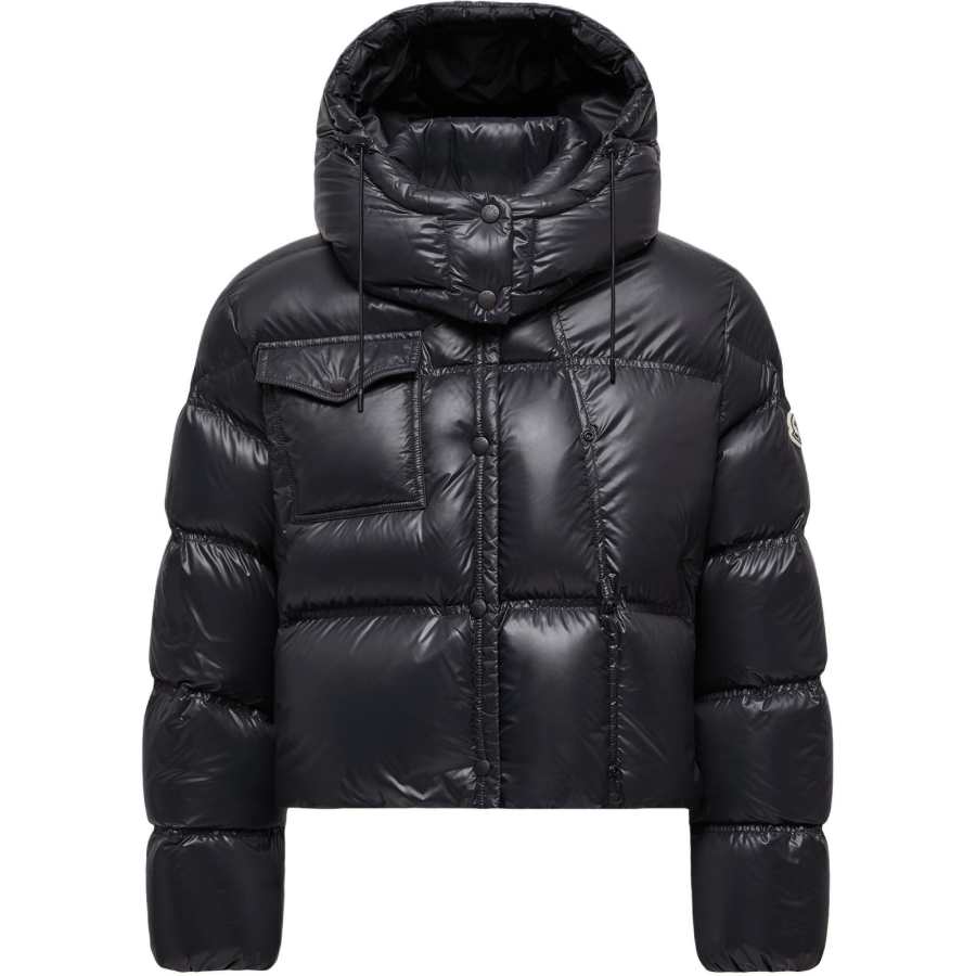 Moncler Moncler Erea Square-Quilted Hooded Short Down Jacket