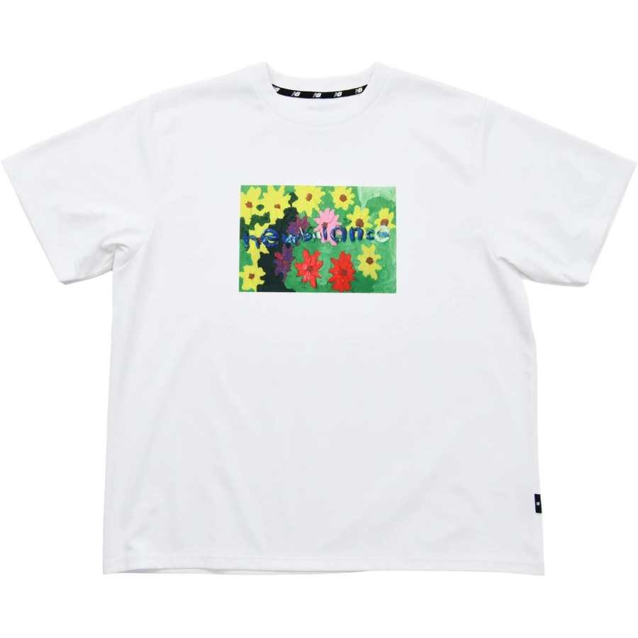 New Balance New Balance New Balance Paralym Art 9BOX T Shirts Men's White Crew Neck Moderate Straight Fit