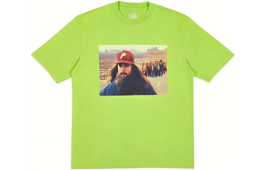PALACE T Shirts Unisex Green Crew Neck Moderate