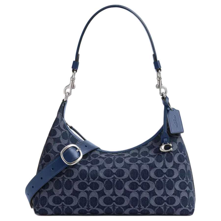 COACH Juliet Fabric Crossbody Bag, Shoulder Bag Large Women's Dark Blue