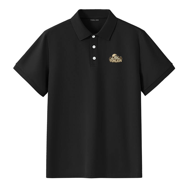 Tonlion Polo Shirts Unisex Lapel Moderate Straight Fit