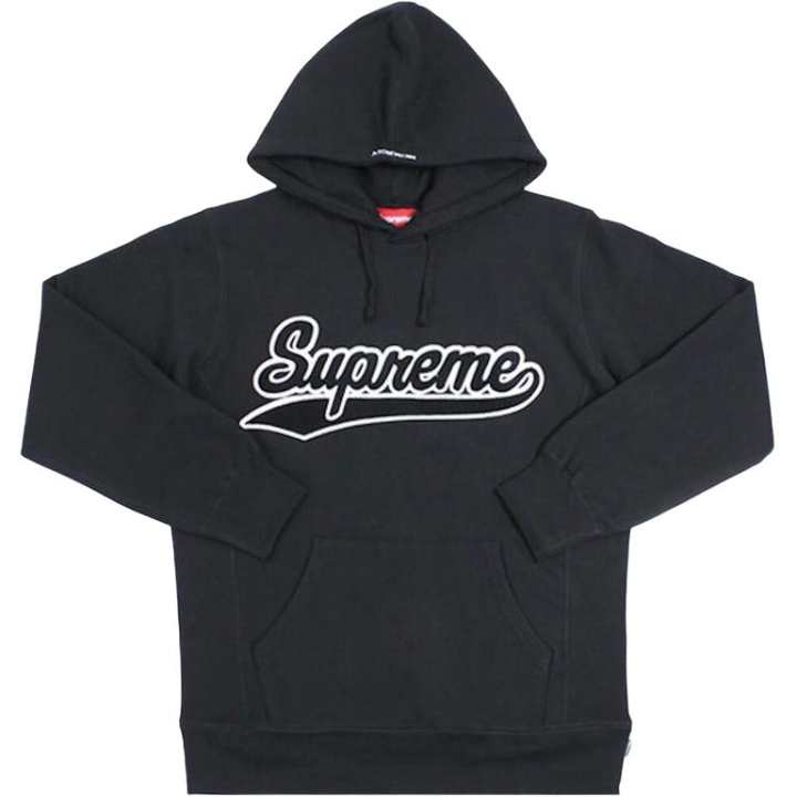 Supreme Supreme Chenille Script Hooded Sweatshirt