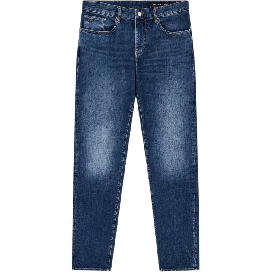 ARMANI EXCHANGE Jeans Men's Blue Moderate Straight Fit Pants