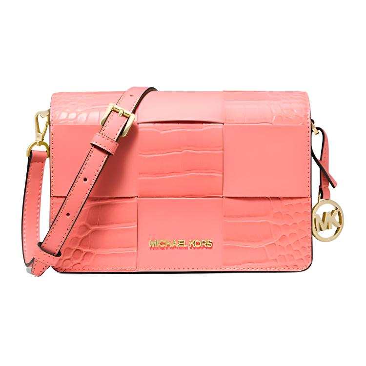 MICHAEL KORS Mercer PU With Polyester Box Bag, Shoulder Bag, Crossbody Bag Small Women's Grapefruit