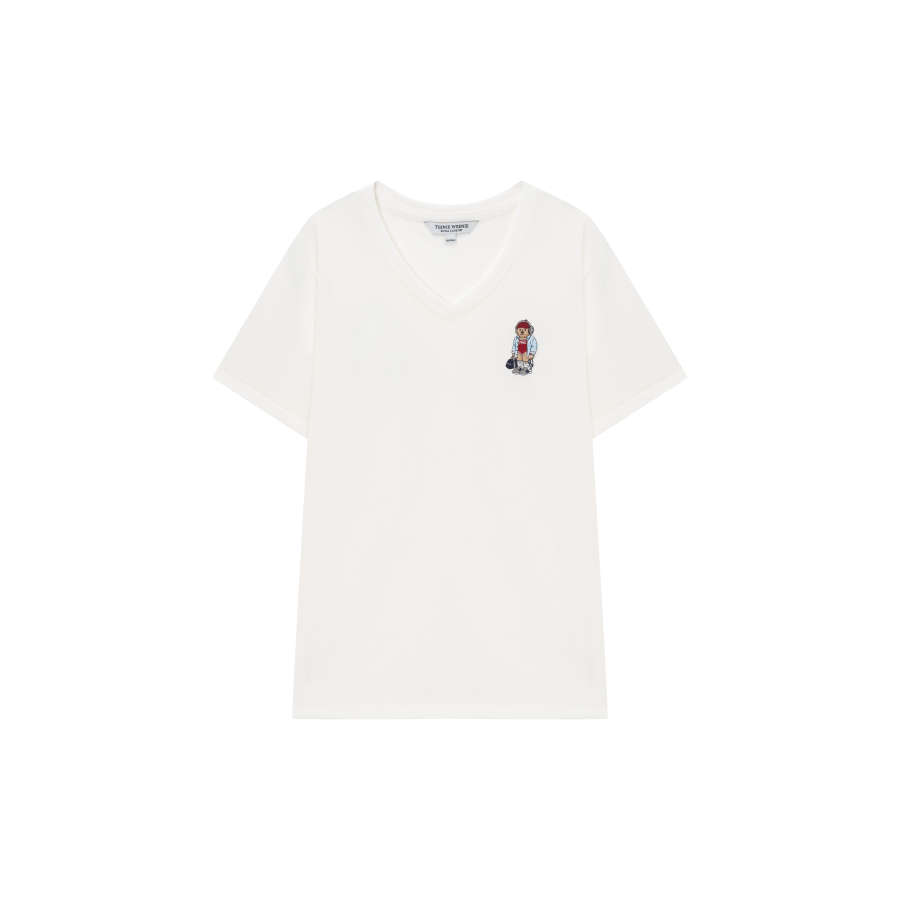 Teenie Weenie T Shirts Women's V Neck Moderate