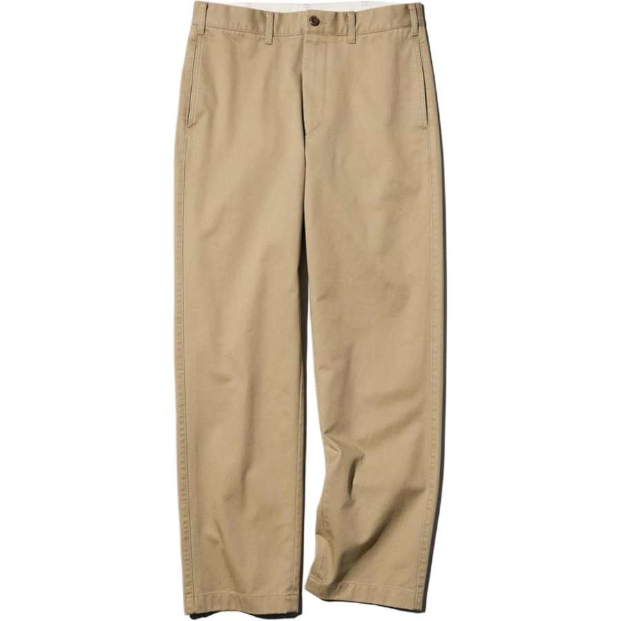 UNIQLO Casual Pants Unisex Camel Moderate Straight Fit Pants