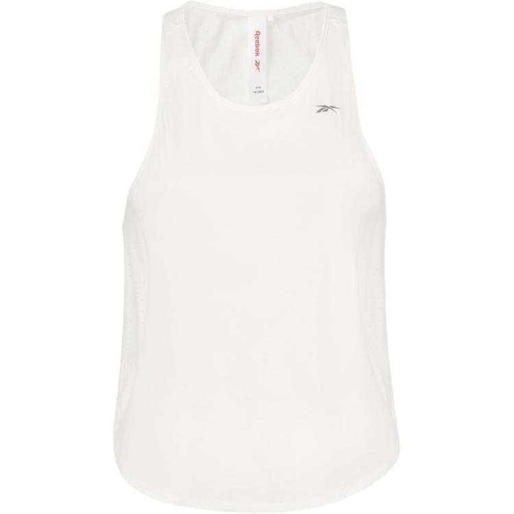 Reebok Tank Tops Women's White Crew Neck Moderate Other