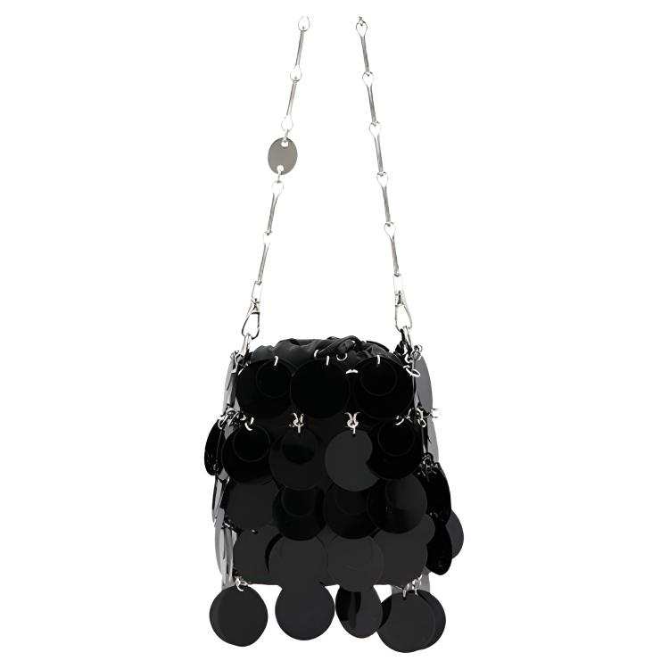 Paco Rabanne Polyester Shoulder Bag Clutch Regular Women's Black