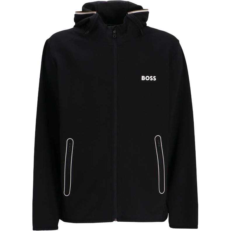 Hugo Boss Logo-Printed Zipped Hoodie