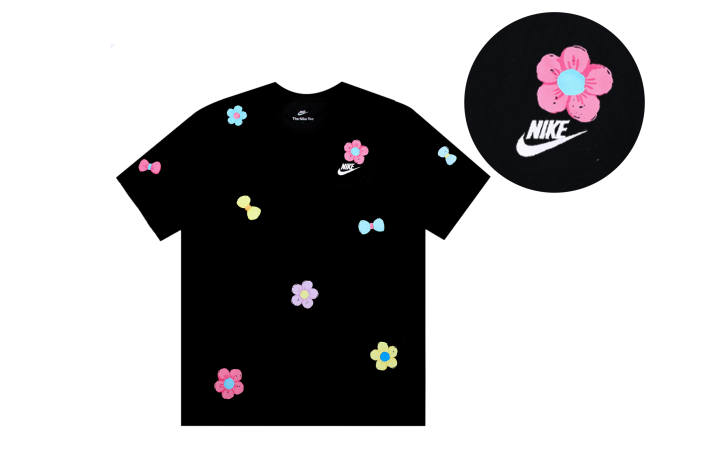 Nike Nike T Shirts Unisex Black Crew Neck Moderate Straight Fit