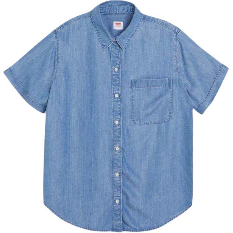 Levis Levis Shirts Women's Blue Lapel Moderate