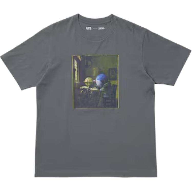 UNIQLO x Doraemon SS25 T Shirt Unisex Gray