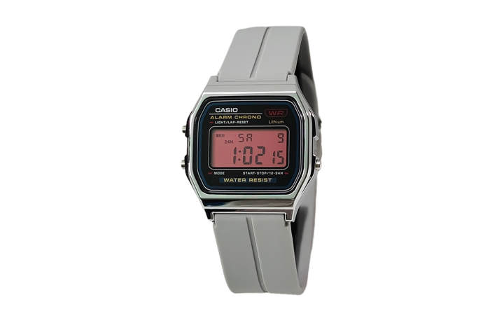 CASIO CASIO Custom Collection Quartz Movement Silicone Strap Watch Unisex Black Dial