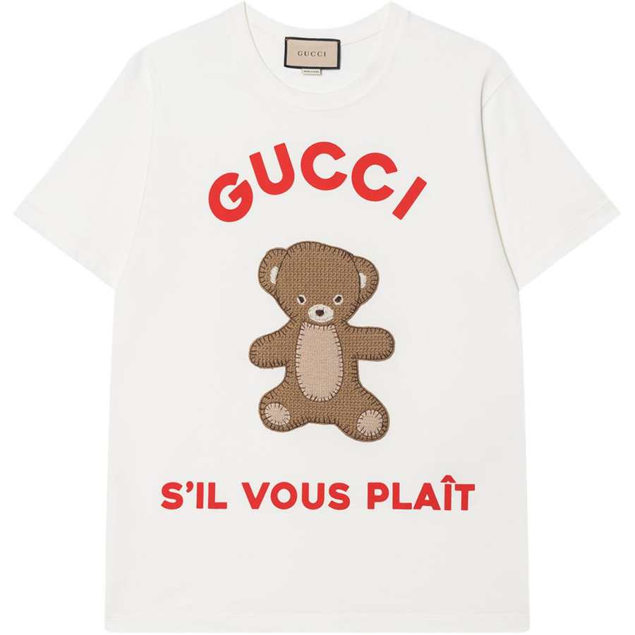 GUCCI SS23 Regular Sleeve T Shirt Women's White
