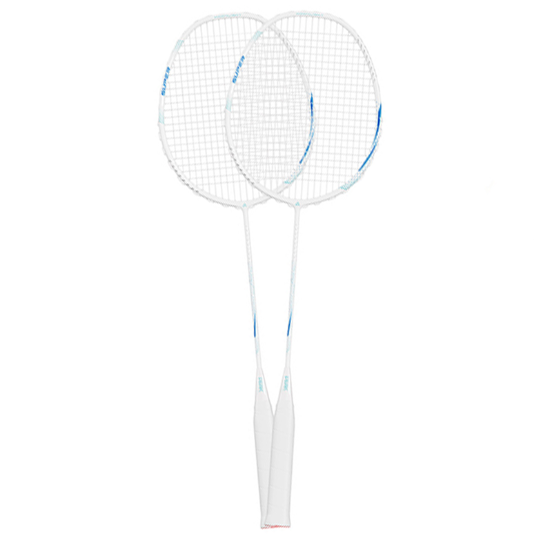 PEAK PEAK White Moonlight Full Carbon Badminton Rackets Offensive Type Heavy Head, Stiff Shaft Advanced Level Unisex 4U/G5