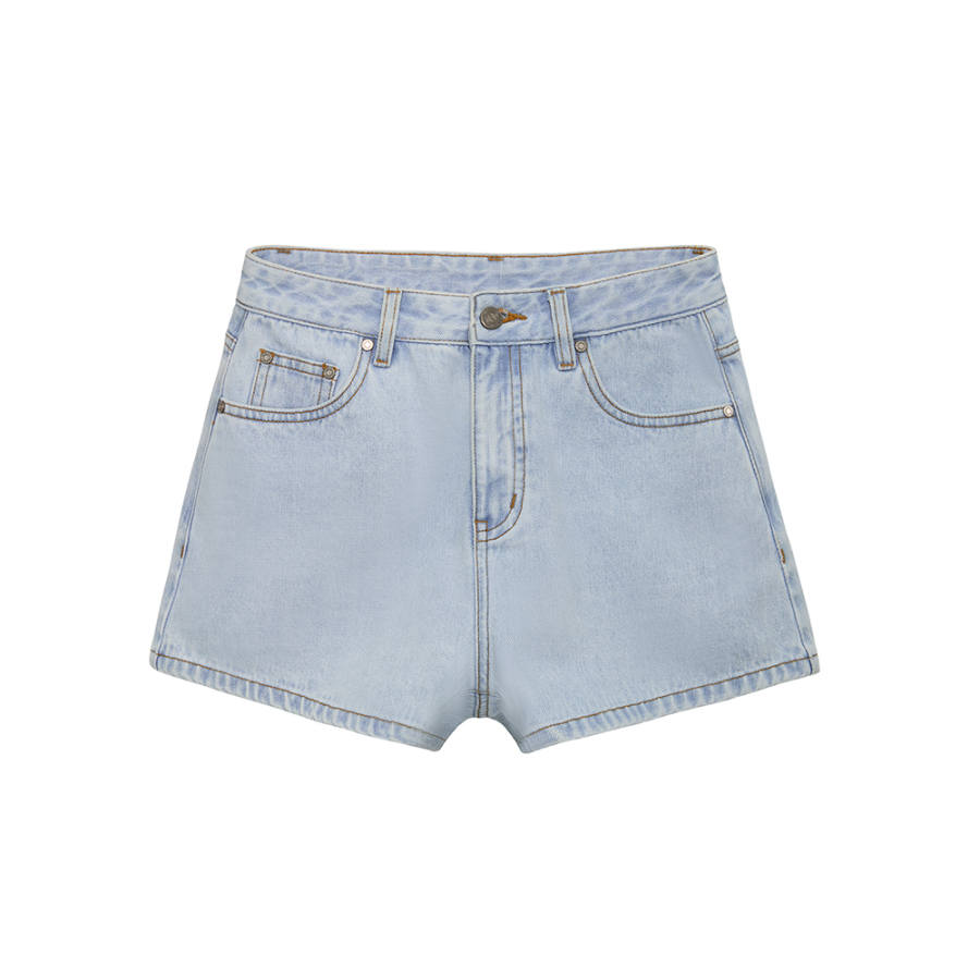 Kirsh Denim Shorts Women's Light Blue Moderate Straight Fit Pants