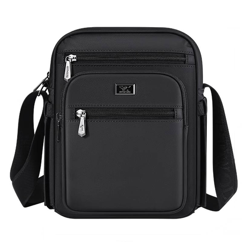 SEPTWOLVES SEPTWOLVES Fabric Shoulder Bag Large Men's Black