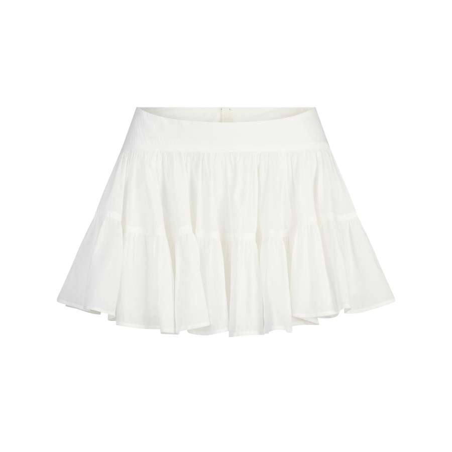 Skims SS25 COTTON VOILE MINI SKIRT Casual Short Skirts Women's