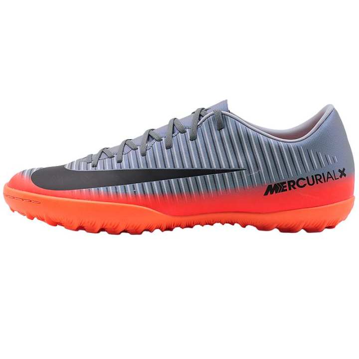 Nike Nike CR7 TF Turf Abrasion Resistant Soccer Shoes Men's Gray