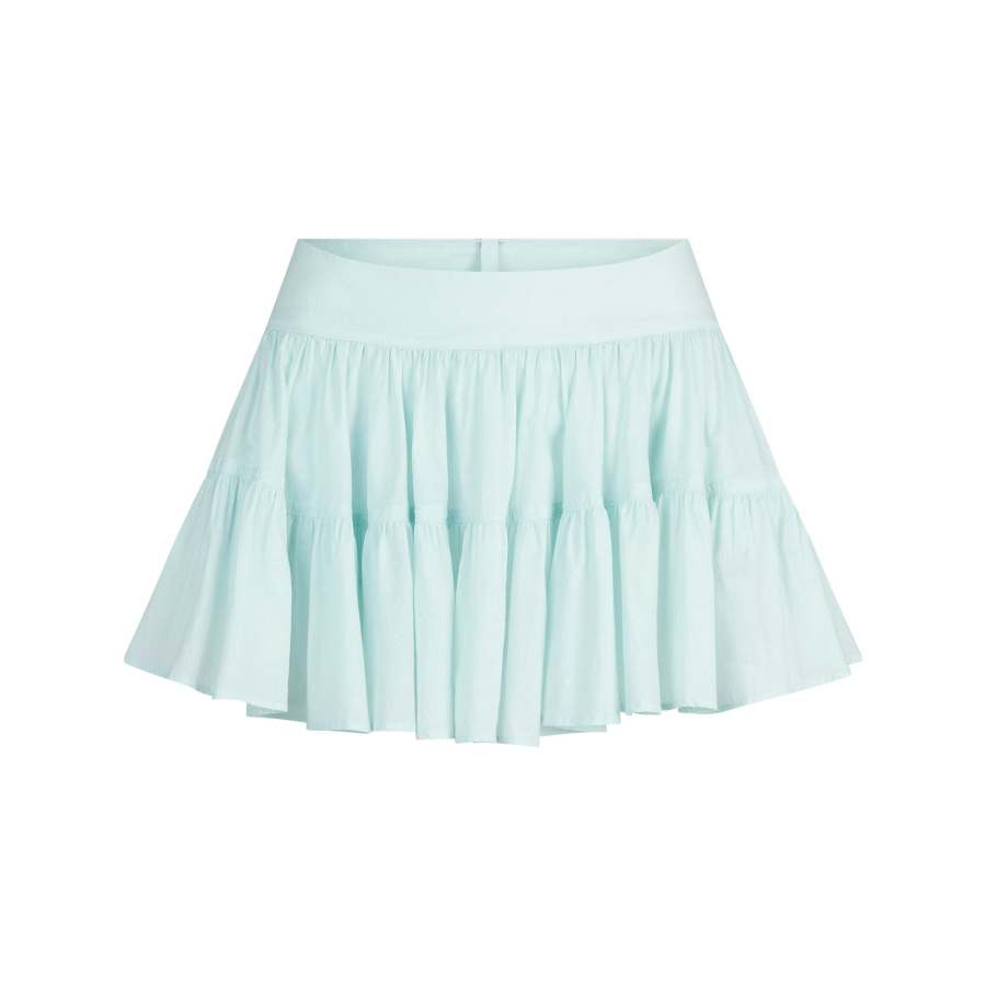 Skims SS25 COTTON VOILE MINI SKIRT Casual Short Skirts Women's