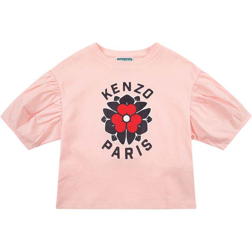 KENZO T Shirt FW24 Light Pink Kids'