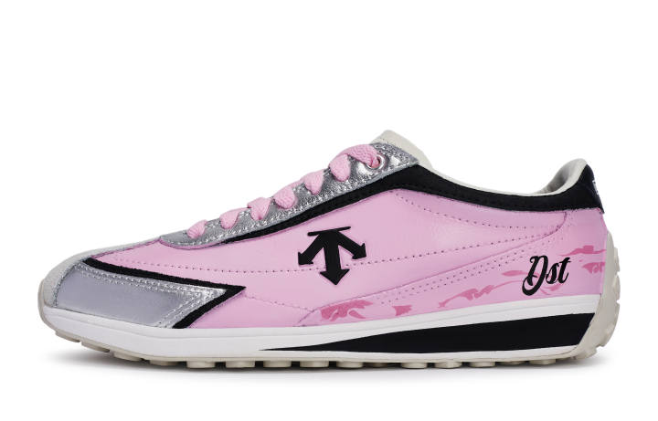 DESCENTE DESCENTE Cron Racer Casual Shoes Unisex Low Top Black/Pink/Silver