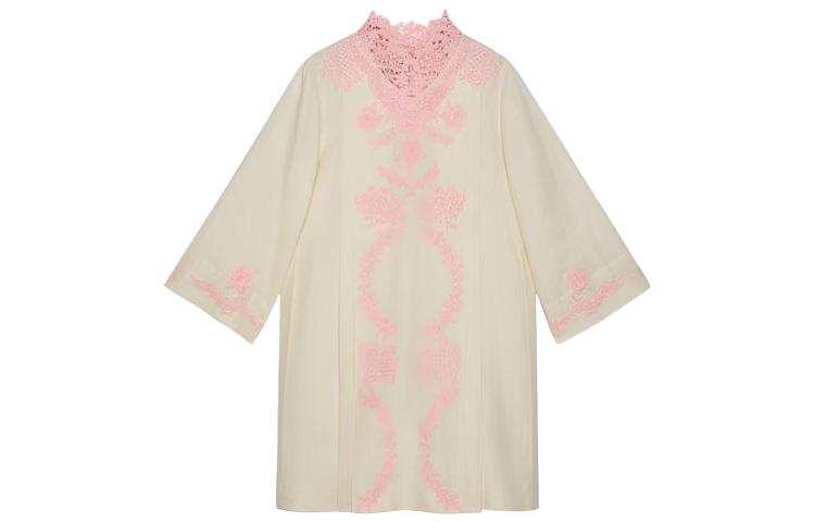 GUCCI Long Sleeved Dress Women's Beige