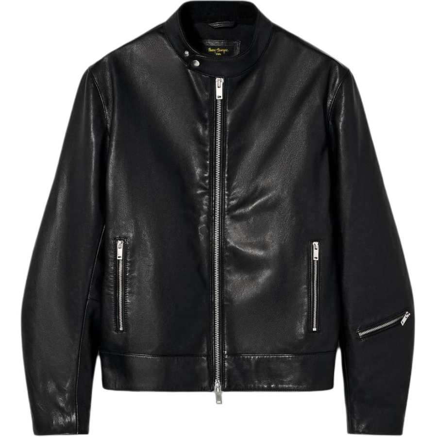 ZARA ZARA x BOBBY GILLESPIE Leather Jacket Men's