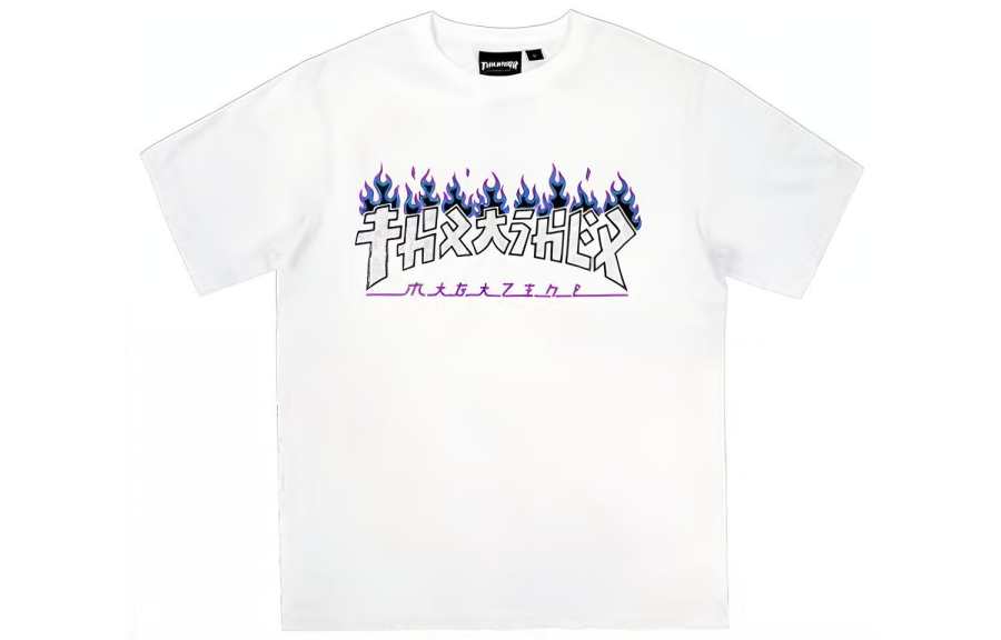 Thrasher Thrasher T Shirt Japan Version Unisex White