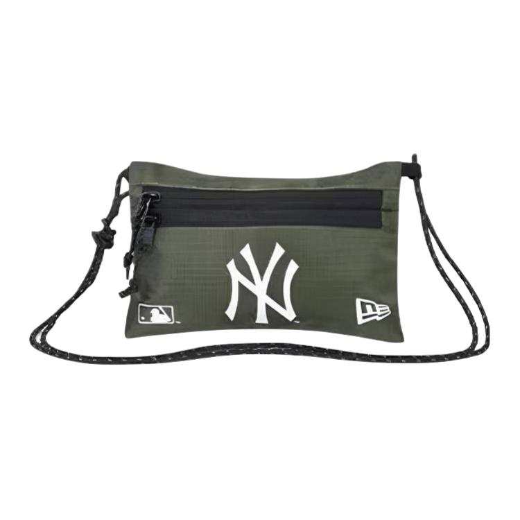 New Era Fabric Shoulder Bag, Crossbody Bag Small Unisex Army Green