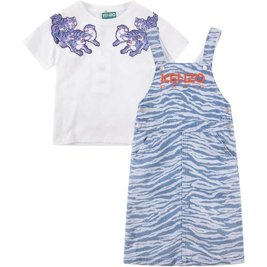 KENZO Kids Dresses Crew Neck Moderate Mid Length