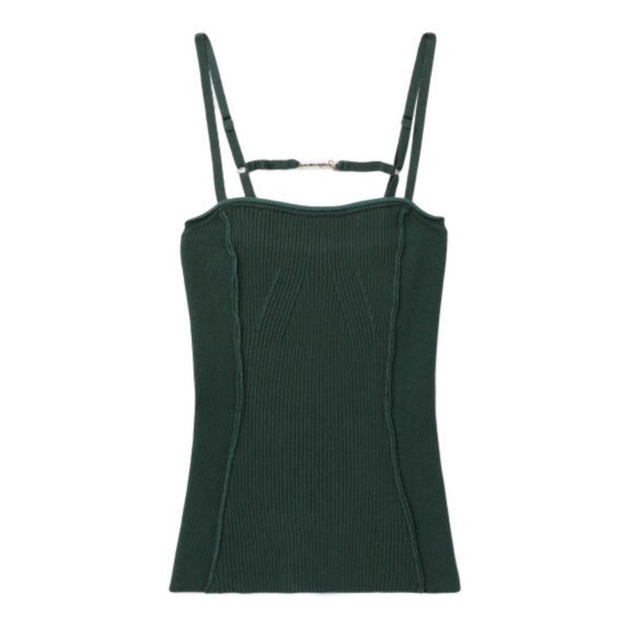 Jacquemus Tank Tops Women's Green Moderate