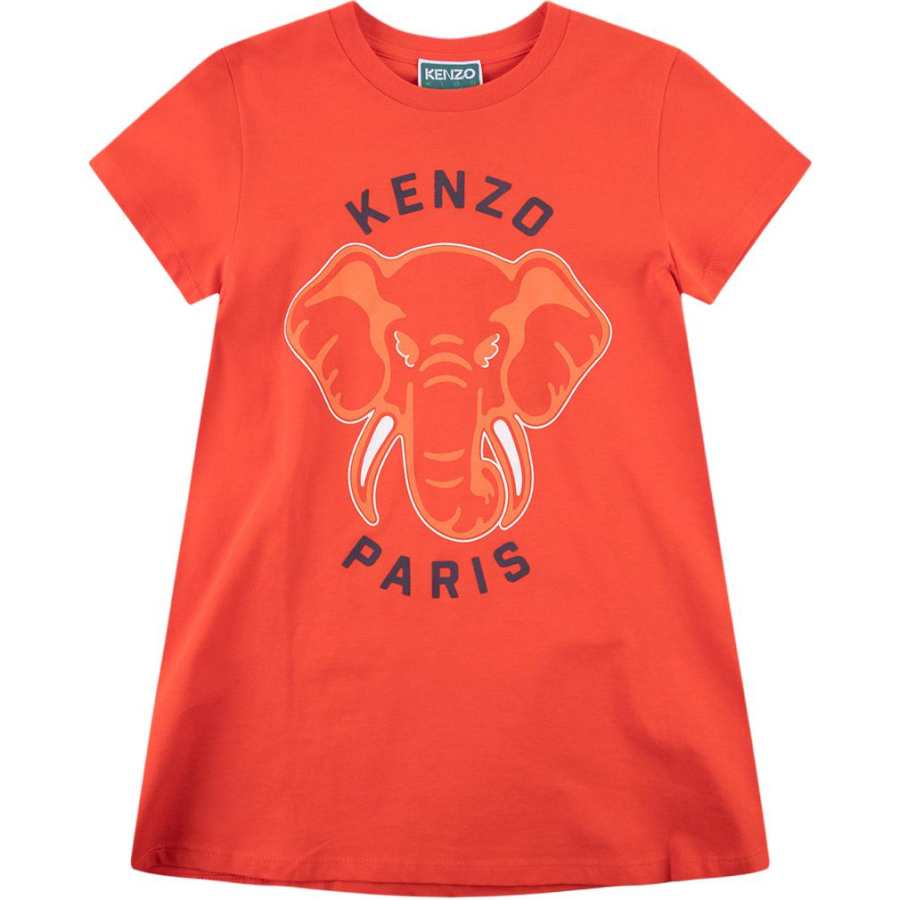 KENZO Dress Kids' Apparel FW23 Bright Red Kids'