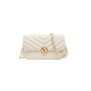 VANESSA HOGAN Cow Leather Crossbody Bags Medium Women's Ecru