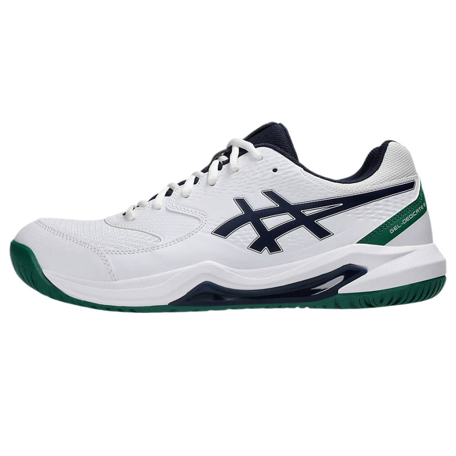 ASICS Gel Dedicate 8 Low top Tennis Shoes Men's White Wide Fit