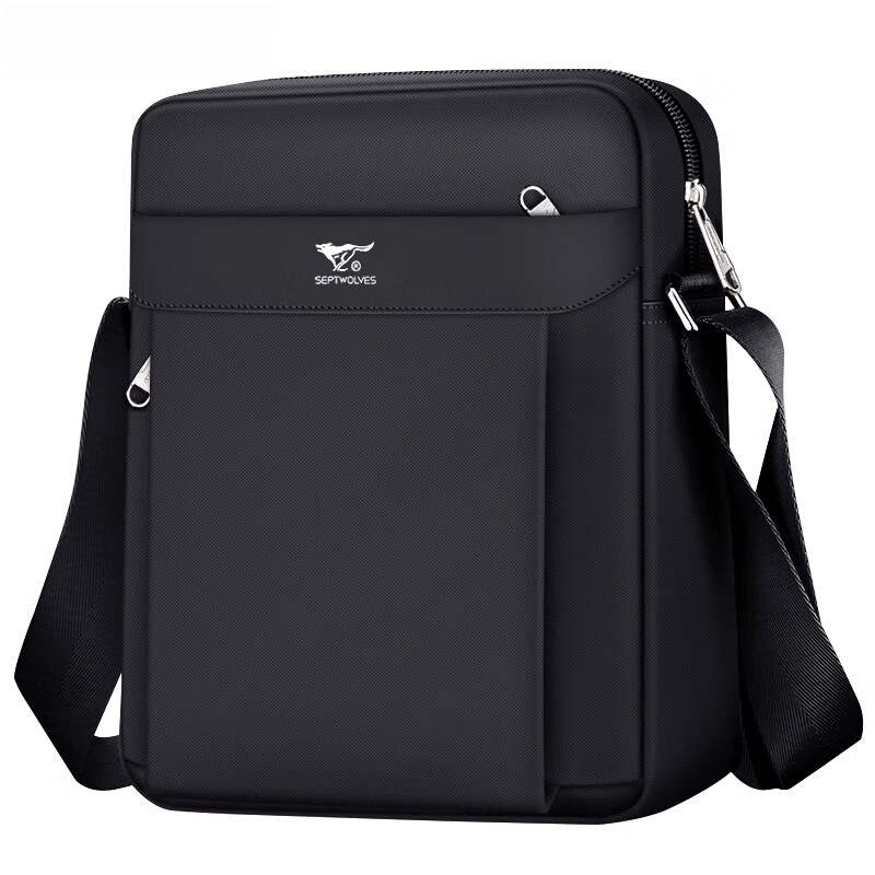 SEPTWOLVES SEPTWOLVES Oxford Shoulder Bag Regular Men's Black