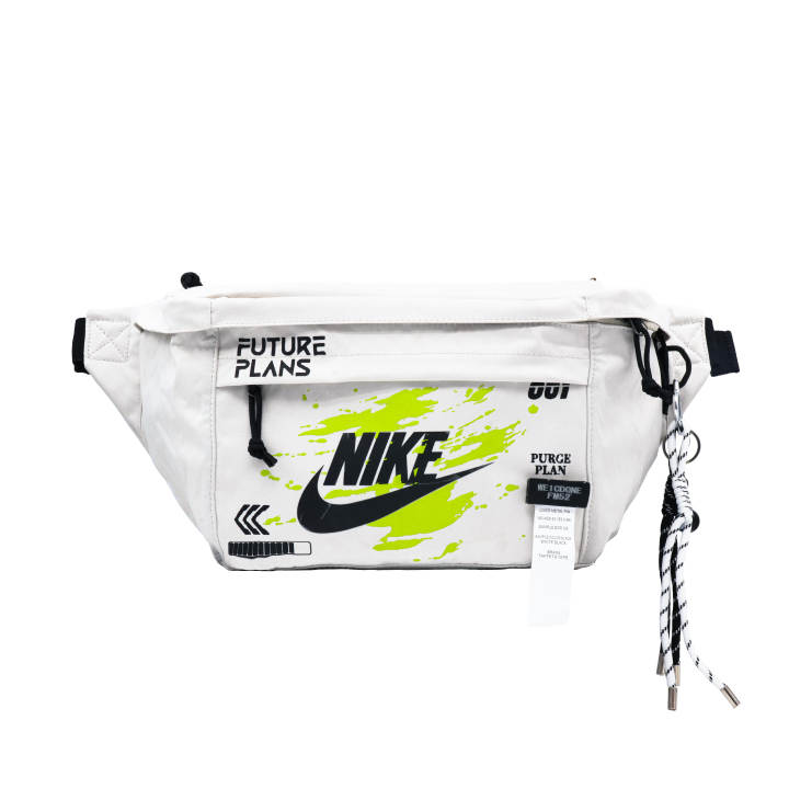 Nike Nike Fabric Fanny Pack Regular Unisex Black Green White