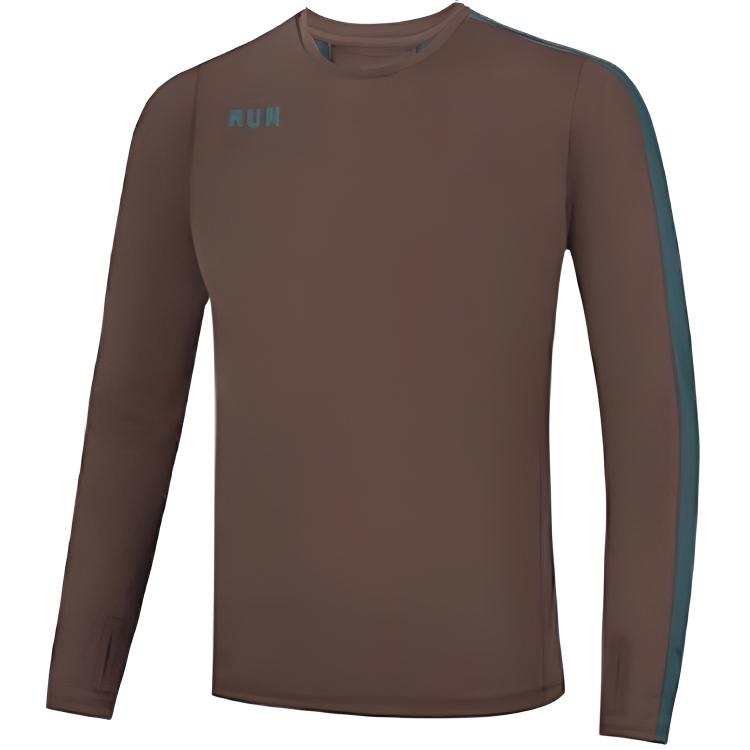 361° T Shirts Men's Lotus Purple/Crab Green Crew Neck Thin Straight Fit