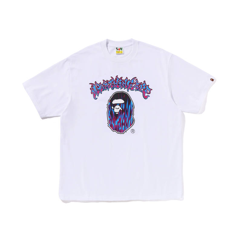 A Bathing Ape Mad Flame Ape Head-print T-shirt