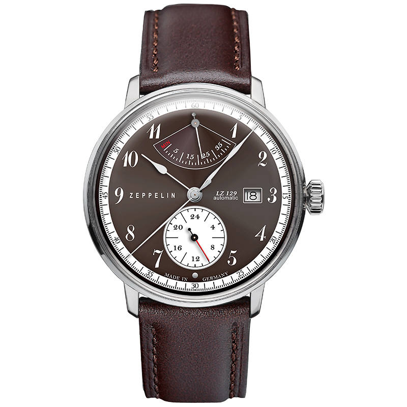 ZEPPELIN Hindenburg Collection Automatic Mechanical Movement Men's Watches Watch Coffee Watch Dial