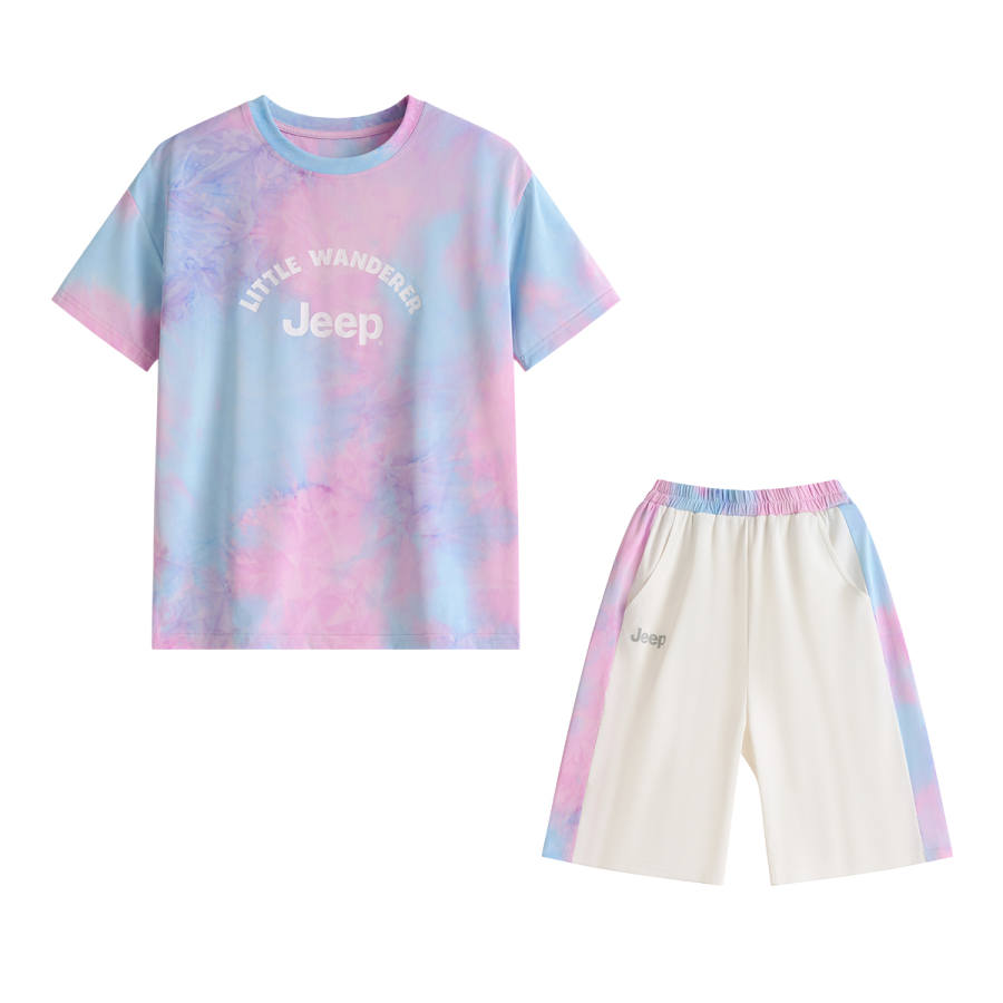 Jeep Casual Sportswear 2025 Summer Women's Fashion 2 Piece Set Teenagers