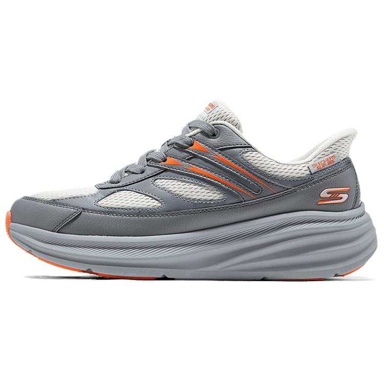 Skechers BOB'S MENS Abrasion Resistant Low top Casual Shoes Men's Gray