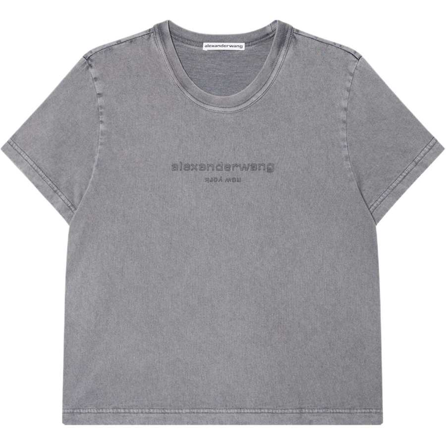 Alexander Wang Logo Embroidered Crewneck T Shirt