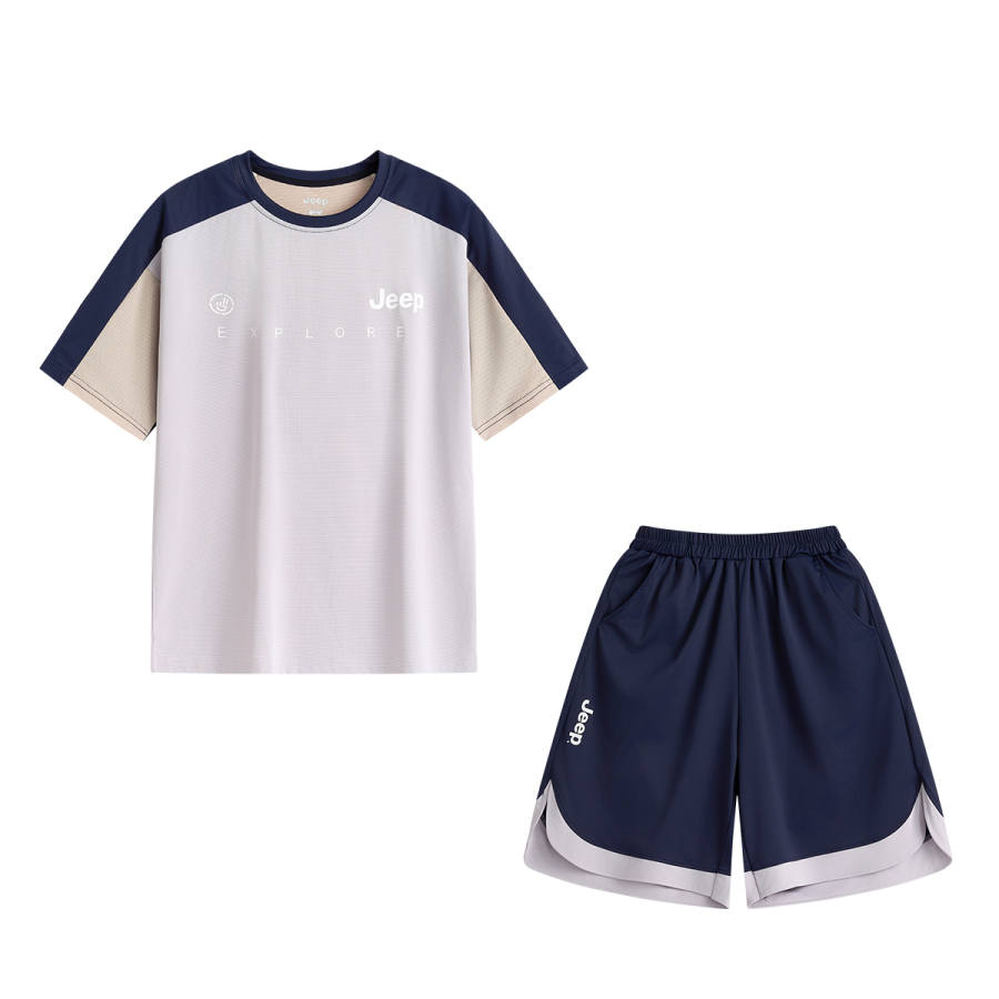 Jeep Sports Fashion Breathable Clothing Sets 2025 Summer Teenagers