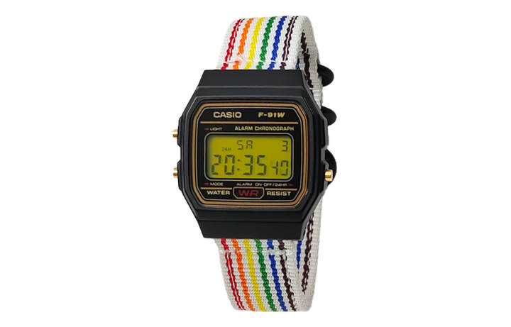 CASIO CASIO Custom Collection Quartz Movement Nylon Strap Watch Women's Watch Black Dial