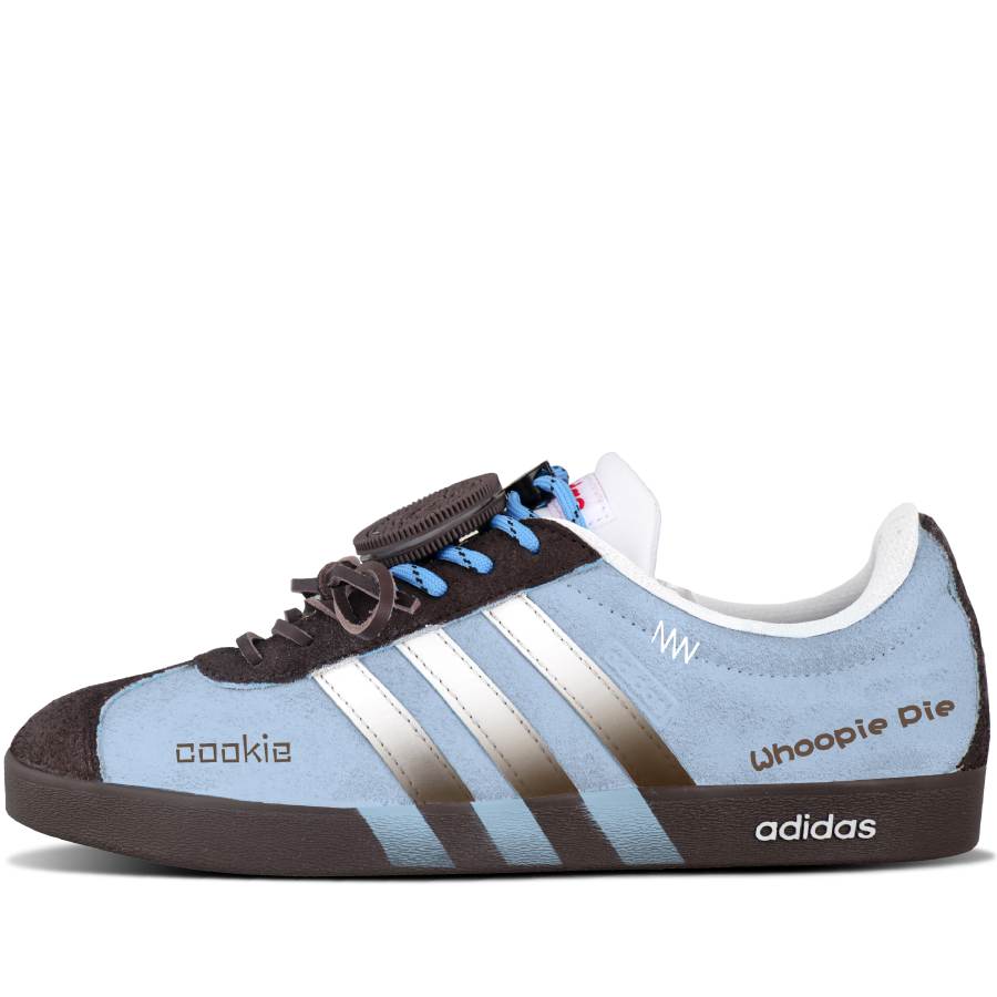 Adidas Adidas VL COURT 2.0 Cushioning Abrasion Resistant Low top Skateboard Shoes Unisex Blue Brown