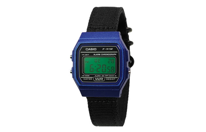 CASIO CASIO Custom Collection Quartz Movement Nylon Strap Watch Men's Watches Black Dial