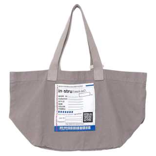 MIHARA YASUHIRO Cotton Shoulder Bag Unisex Light Gray
